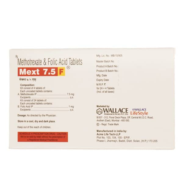 Mext F 7.5/1mg Strip Of 28 Tablets