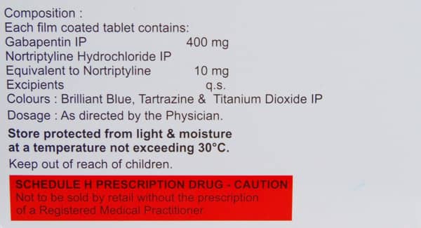 Acegaba Nt 400/10mg Strip Of 15 Tablets