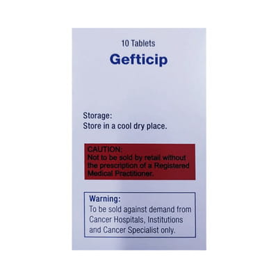 Gefticip 250mg Bottle Of 10 Tablets