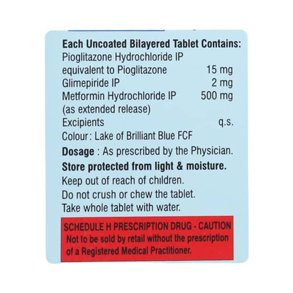 K Pio Gm 2mg Strip Of 15 Tablets