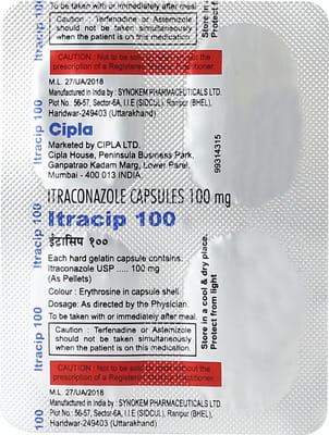 Itracip 100mg Strip Of 4 Capsules