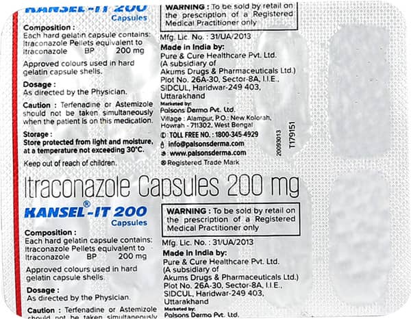 Kansel It 200 Mg Capsule 10