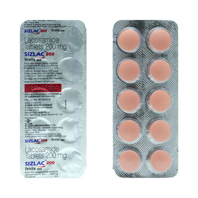 Sizlac 200 Mg Strip Of 10 Tablets