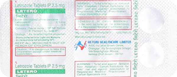 Letero 2.5 Mg Strip Of 10 Tablets