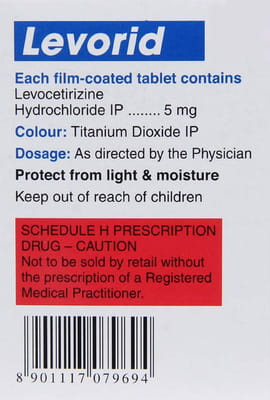 Levorid 5mg Strip Of 10 Tablets