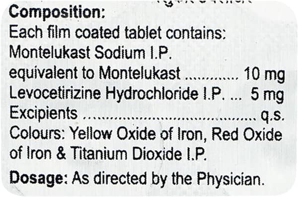 Flucold Clear 10/5 Mg Tablet 10