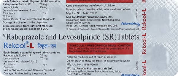 Rekool L 75/20 Mg Strip Of 10 Tablets