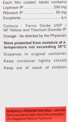 Ritocom 200/50mg Bottle Of 30 Tablets