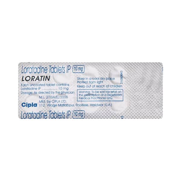 Lortadin 10mg Strip Of 10 Tablets