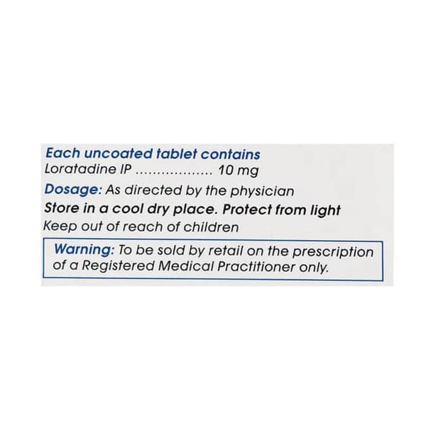 Lortadin 10mg Strip Of 10 Tablets