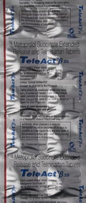 Teleact Beta 40/25 Mg Strip Of 10 Tablets
