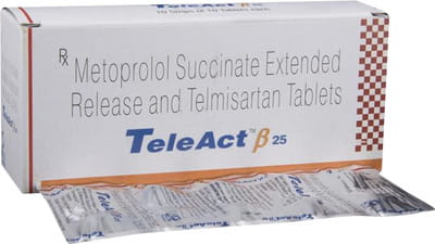 Teleact Beta 40/25 Mg Strip Of 10 Tablets