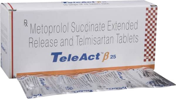 Teleact Beta 40/25 Mg Strip Of 10 Tablets