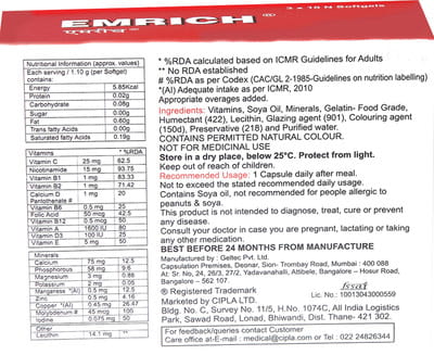 Emrich Strip Of 10 Capsules