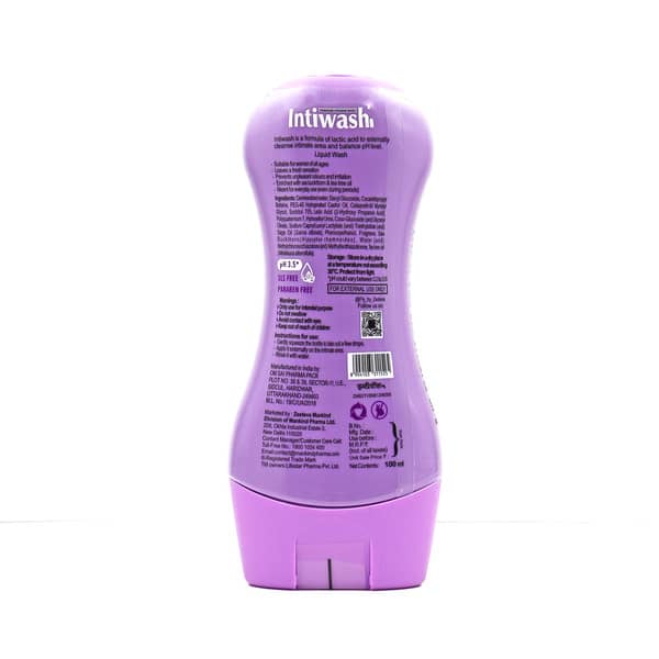 Intiwash New Ph 3.5 Bottle Of 100Ml Hygiene Wash