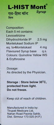 L Hist Mont Bottle Of 30ml Suspension