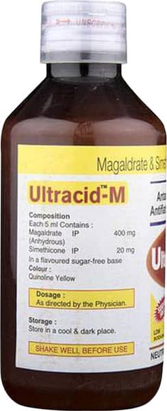 Ultracid M Mango Flavour Sugar Free Bottle Of 170ml Suspension