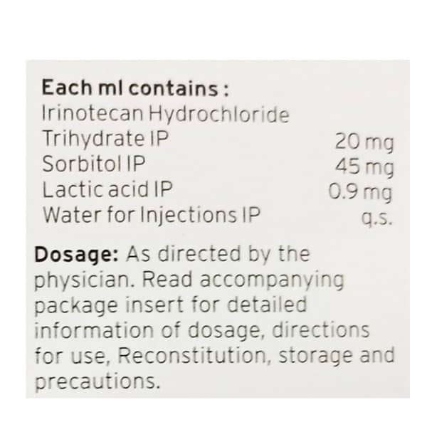Irinotel 100Mg Vial Of 5Ml Injection