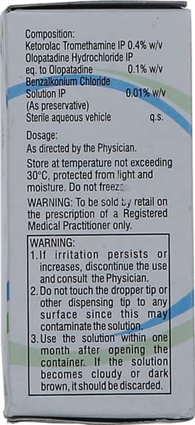 Combipat Bottle Of 5ml Opthalmic Solution