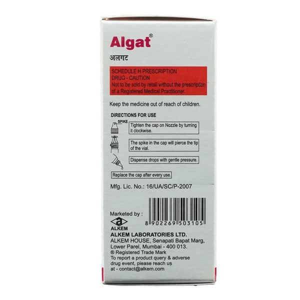 Algat 0.3% Bottle Of 10ml Eye Drops