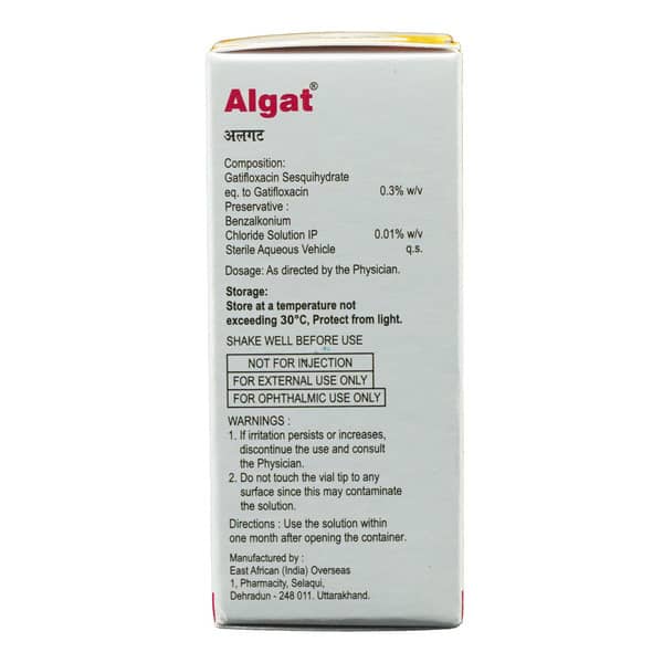 Algat 0.3% Bottle Of 10ml Eye Drops
