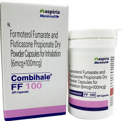Combihale Ff 100mcg Dpi Bottle Of 30 Inhalation Capsules