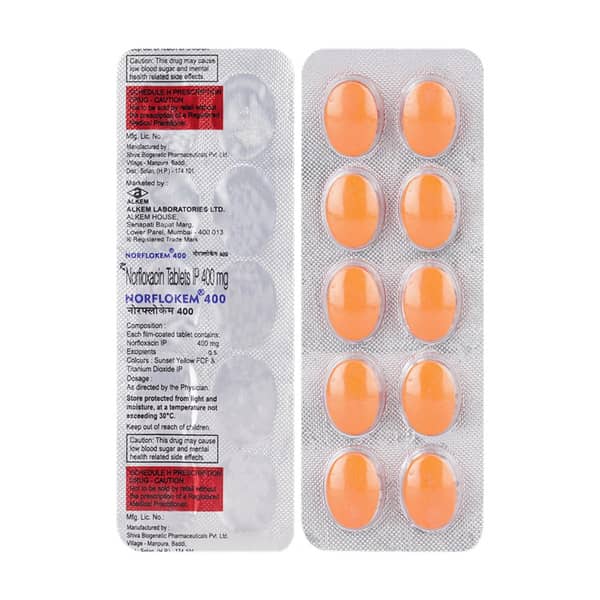 Norflokem 400mg Strip Of 10 Tablets