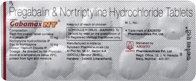 Gabamax Nt 75/10mg Strip Of 10 Tablets