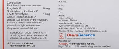 Meganeuron Nt 75 Mg Strip Of 10 Tablets