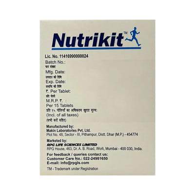 Nutrikit Strip Of 15 Tablets