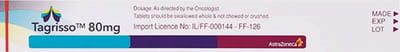 Tagrisso 80mg Strip Of 10 Tablets