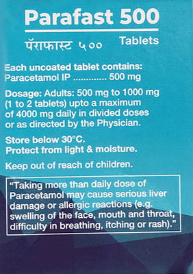 Parafast 500mg Strip Of 10 Tablets
