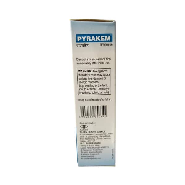 Pyrakem Inj Pyrakem 10 MG/ML Infusion (100): Uses, Side Effects, Price & Dosage ...