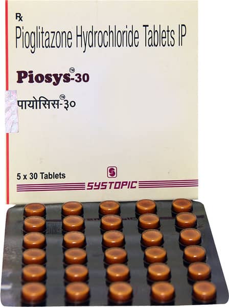 Piosys 30 Mg Strip Of 30 Tablets