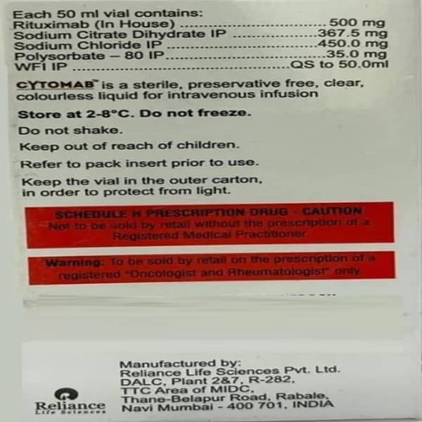 Cytomab 500 Mg Injection 1 Ml