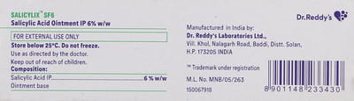 Salicylix Sf 6% Tube Of 50gm Cream
