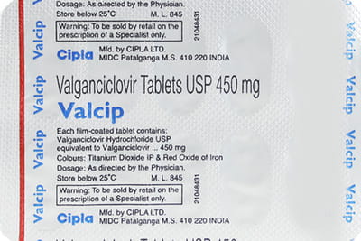 Valcip 450 Mg Strip Of 10 Tablets
