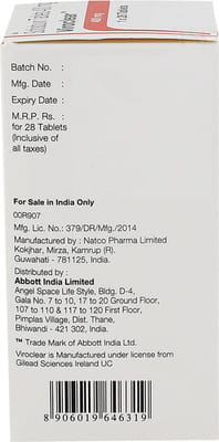 Viroclear 400mg Tablet 28'S