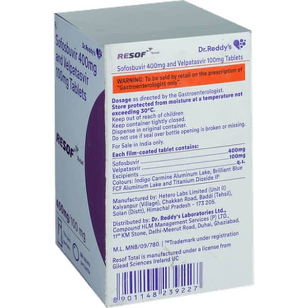Resof Total 400/100Mg Bottle Of 28 Tablets