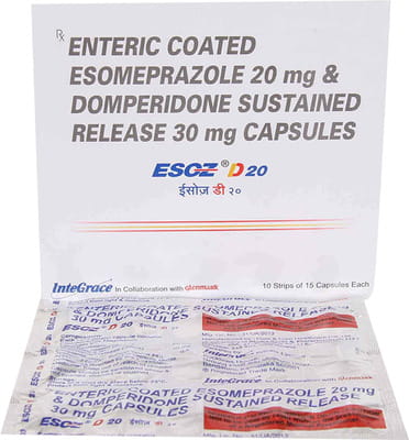 Esoz D 20mg Strip Of 15 Capsules
