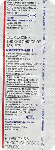 Nureeto Mr 8mg Strip Of 10 Tablets
