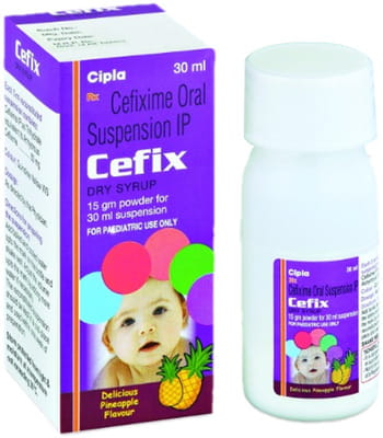 Cefix 50mg Pineapple Flavour Bottle Of 30ml Dry Syrup