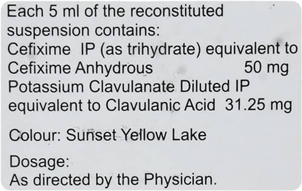 Cefolac Cv 50/31.25 Mg Bottle Of 30ml Suspension