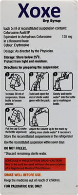 Xoxe 50mg Bottle Of 30ml Dry Syrup