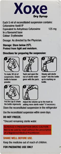 Xoxe 50mg Bottle Of 30ml Dry Syrup