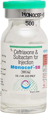 Monocef Sb 500/250mg Dry Vial Of 1 Powder For Injection