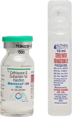 Monocef Sb 500/250mg Dry Vial Of 1 Powder For Injection