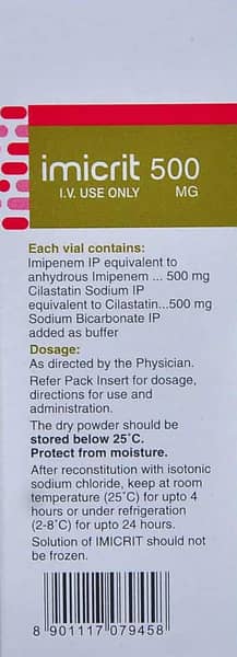 Imicrit 500mg Dry Vial Of 1 Powder For Injection