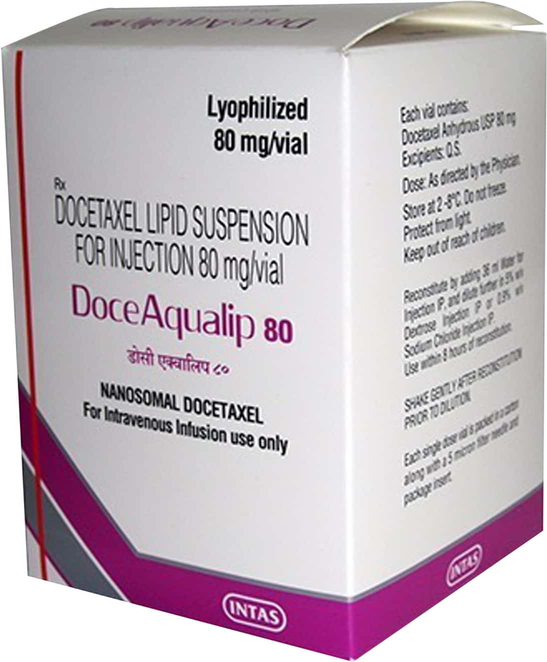 doceaqualip 80mg powder for injection