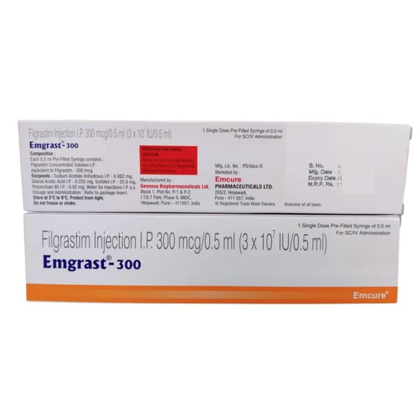 Emgrast 300Mcg Pre Filled Syringe Of 0.5Ml Injection